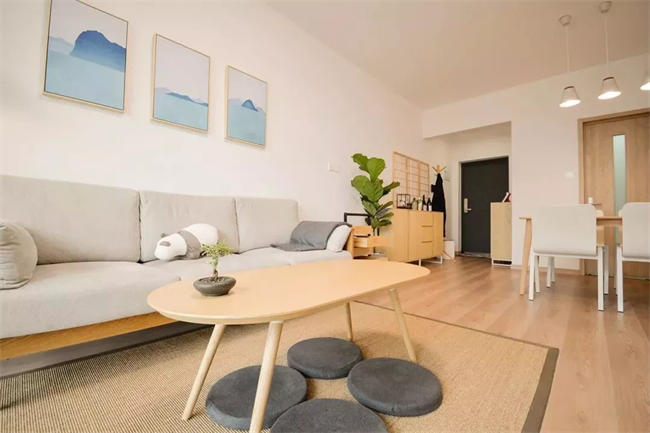 60㎡小戶型日式原木兩居室，裝出90㎡的效果！