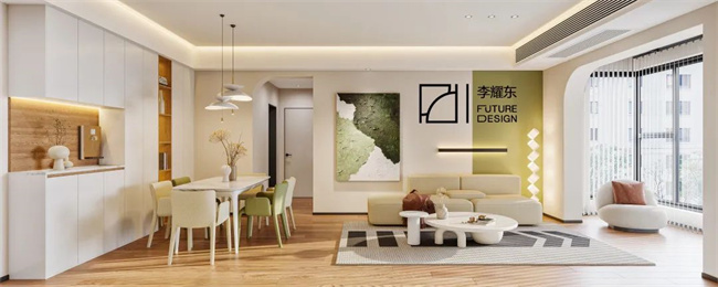 興公館122㎡ | 溫馨治愈奶油風(fēng)，每一幀都超級(jí)治愈！?。? class=