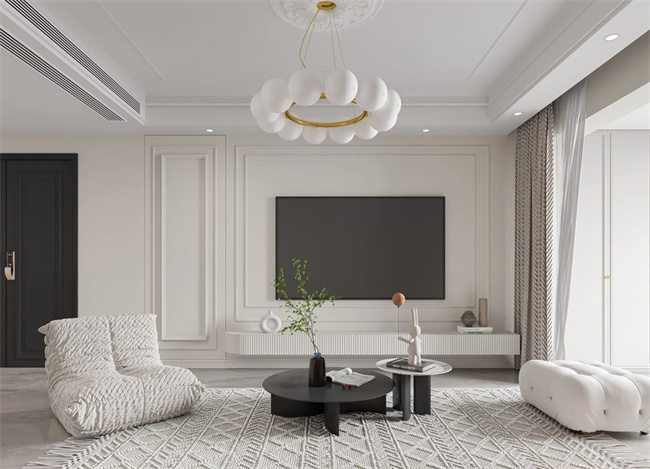 機(jī)智！客廳有橫梁還可以這樣設(shè)計