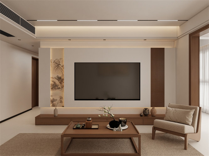 山水如畫131㎡|宋氏美學(xué)，用留白寫就極簡(jiǎn)東方雅韻